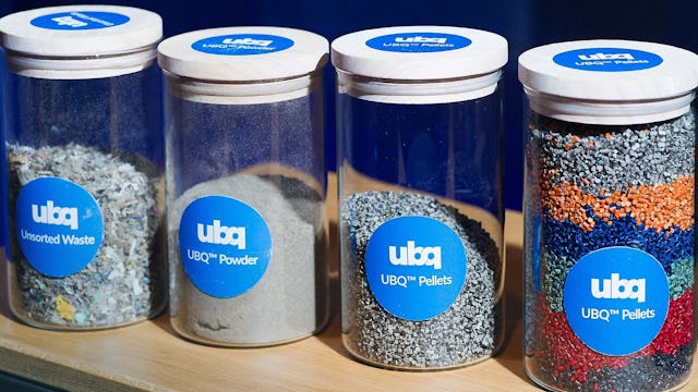 Revolutionär: UBQ Materials verwertet nicht recycelbare Haushaltsabfälle und stellt daraus einen neuen Kunststoff her.