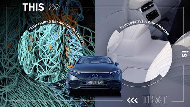 Das Recycling – oder besser: Upcycling – von Materialien steht bei Mercedes-Benz nicht im Widerspruch zum Luxus-Anspruch.