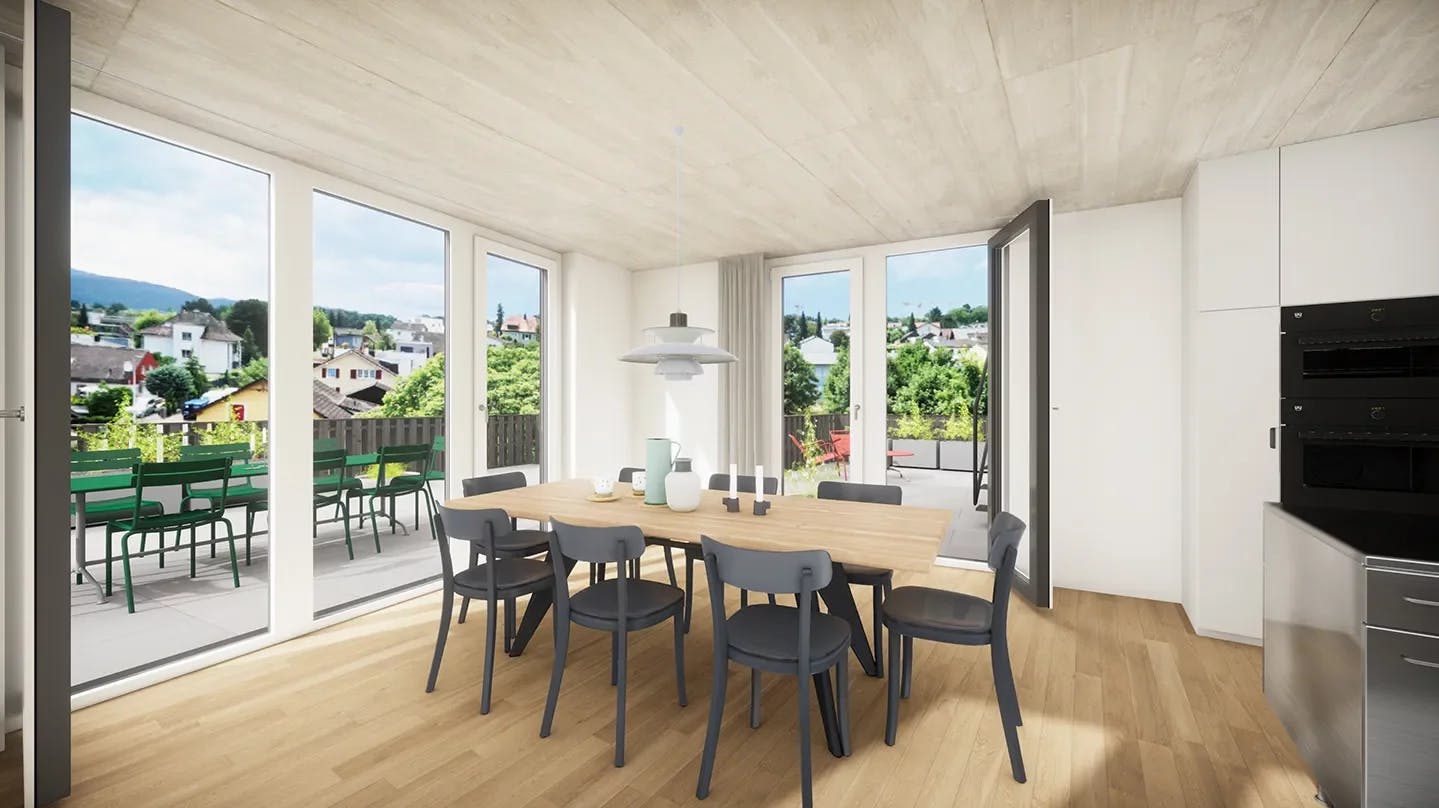 Die lichtdurchfluteten Wohnungen eignen sich sowohl für Singles, Paare und Familien.