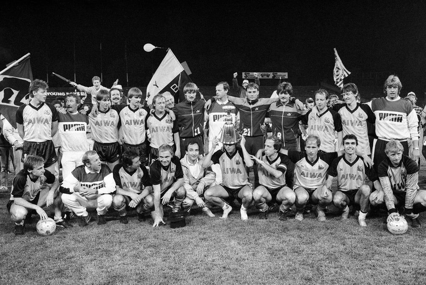 Am 24. Mai 1986 hat Torschützenkönig Lars Lunde YB zum Meistertitel geschossen.