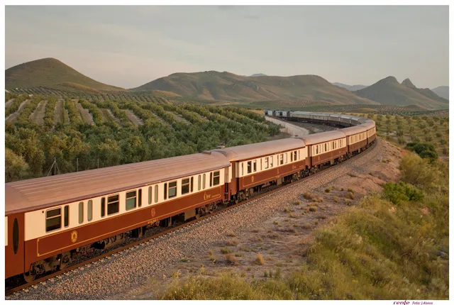 Auf dieser siebentägigen geführten Reise im Luxuszug «Al Andalus» reisen Sie in Zweier-Abteilen mit privatem Bad und Dusche zu den Höhepunkten Andalusiens. In den Restaurantwagen werden Ihnen spanische Spezialitäten serviert, im Salonwagen geniessen Sie die Aussicht. Reisedaten u.a. ab 5., 12., 19. oder 26.11.23, ab CHF 5170.-