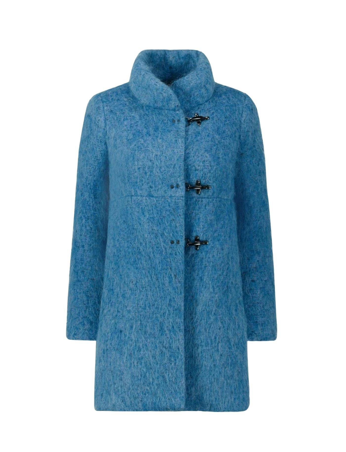 Mantel aus Jersey, Wolle, Alpaka und Mohair, von Fay.