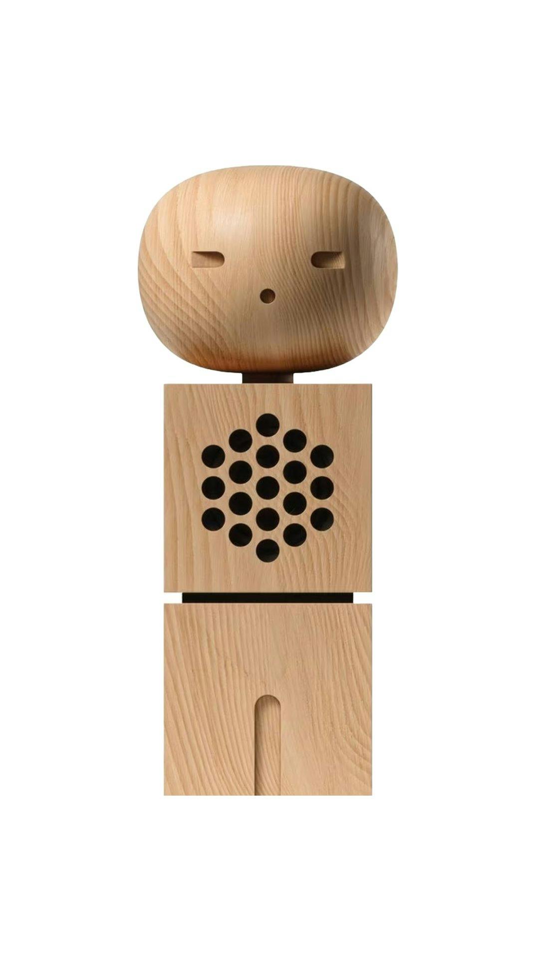 Singende Holzfigur aus Japan, von Miki CH-8.