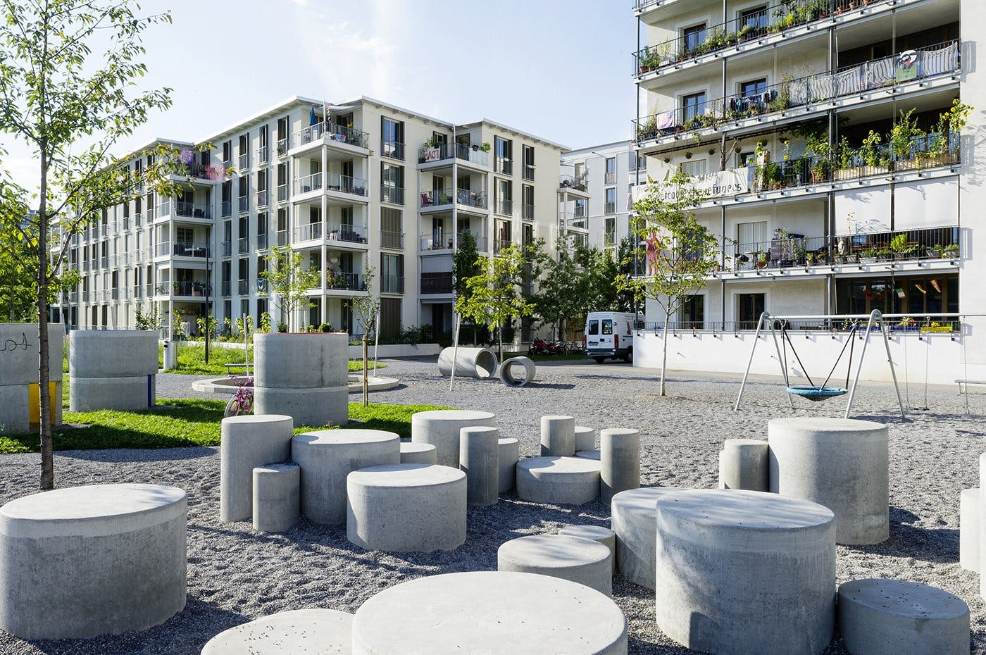 Clusterwohnungen im Hunziker-Areal in Zürich-Oerlikon