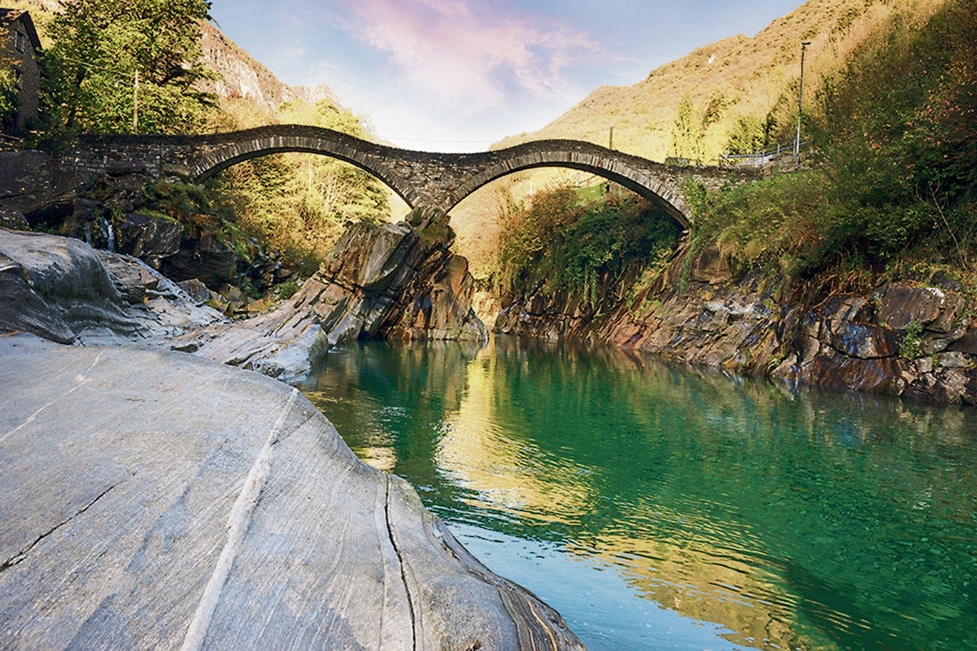 Ponte dei Salti im Verzascatal.