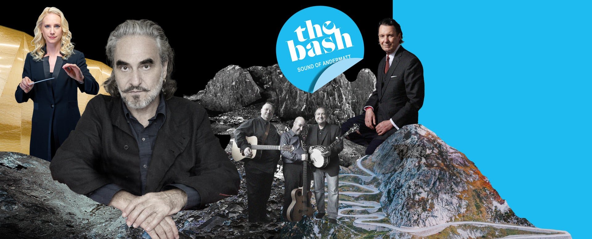 Gemeinsam auf der Bühne: Stephan Eicher mit den
Kruger Brothers und dem Swiss Orchestra.