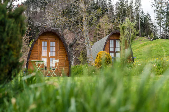 Übernachten im Holziglu mitten in der Natur.