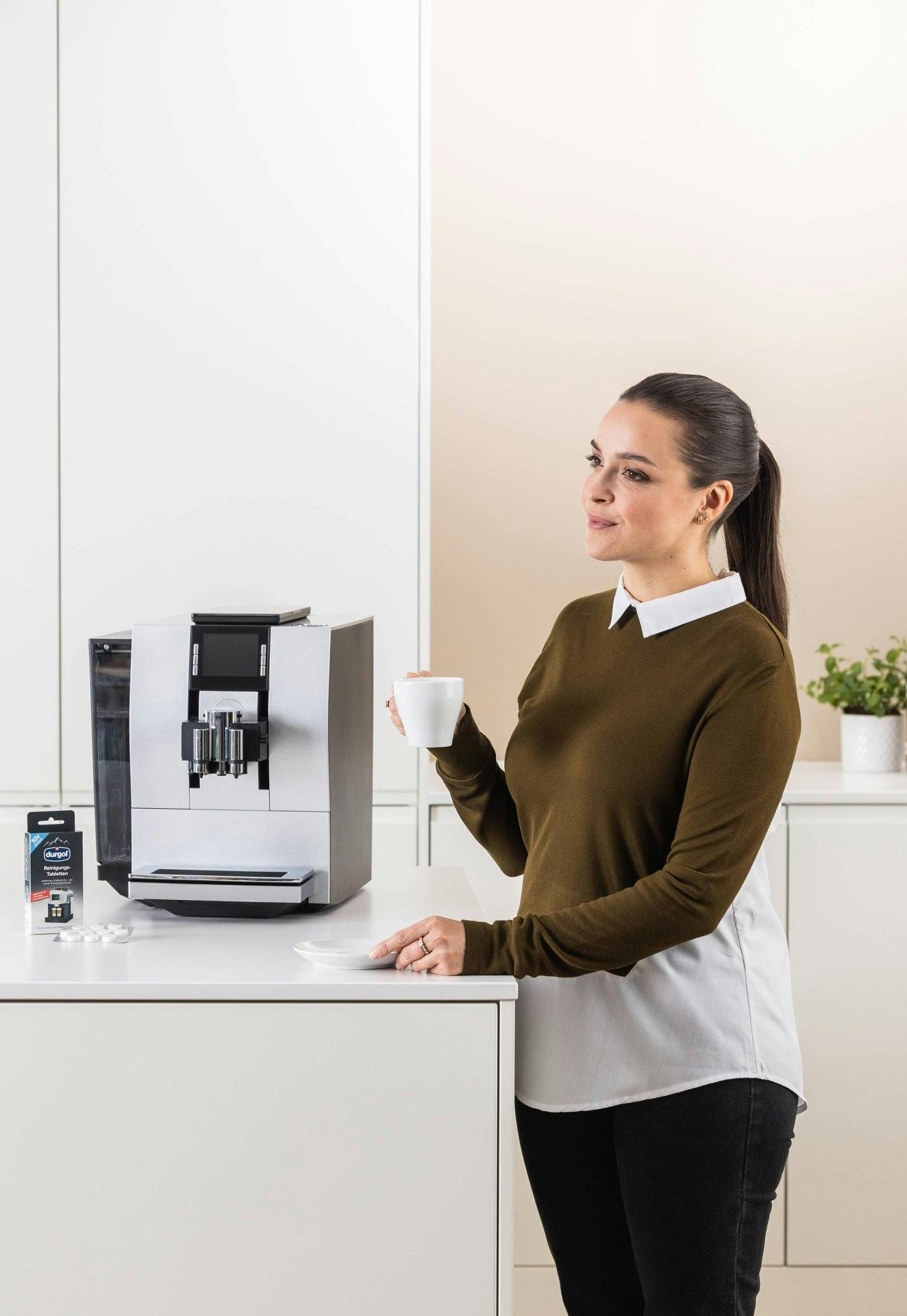 Bester Kaffeegenuss gelingt nur mit einer kalkfreien und sauberen Maschine.