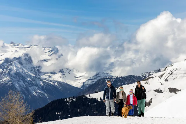 Des magnifiques balades sur les hauts de Verbier.
