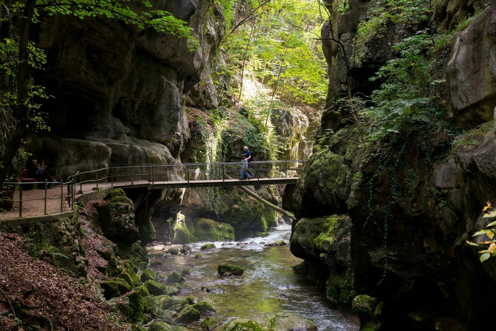 Willst du dich mal verzaubern lassen? Die mystische Taubenlochschlucht erreichst du bequem ab Biel. Der familienfreundliche Weg durch die romantische...