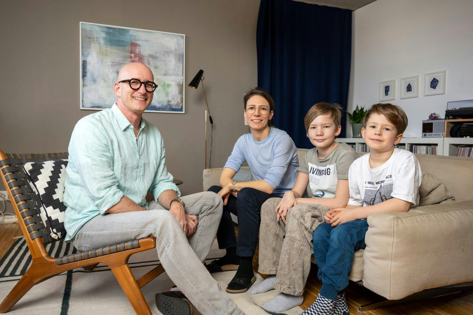 Pour la famille Dreykluft de Zurich, la garde d'enfants du CRS a été une aide précieuse.