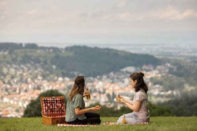 Mit diesem Ausblick geniesst man gleich doppelt.