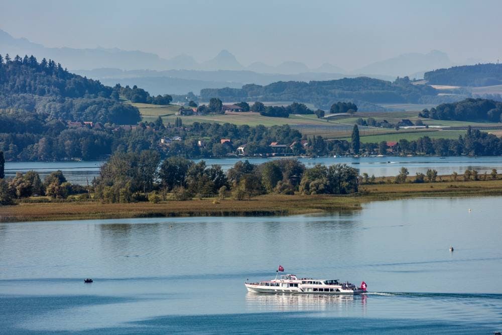 Au terme de votre excursion, laissez-vous porter par le vent frais du lac. Le tour en bateau au départ de Bienne révèle la véritable magie de cette ré...