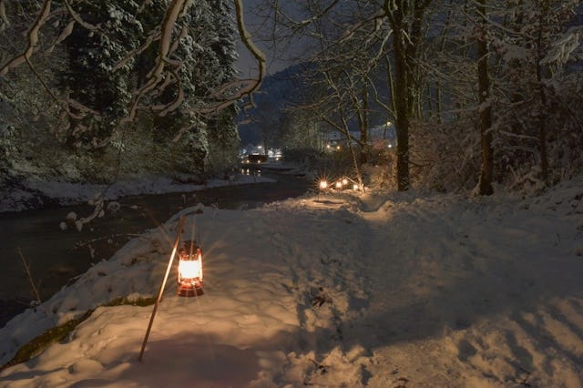 Der zauberhafte Liechtli-Weg durch die Winterlandschaft.