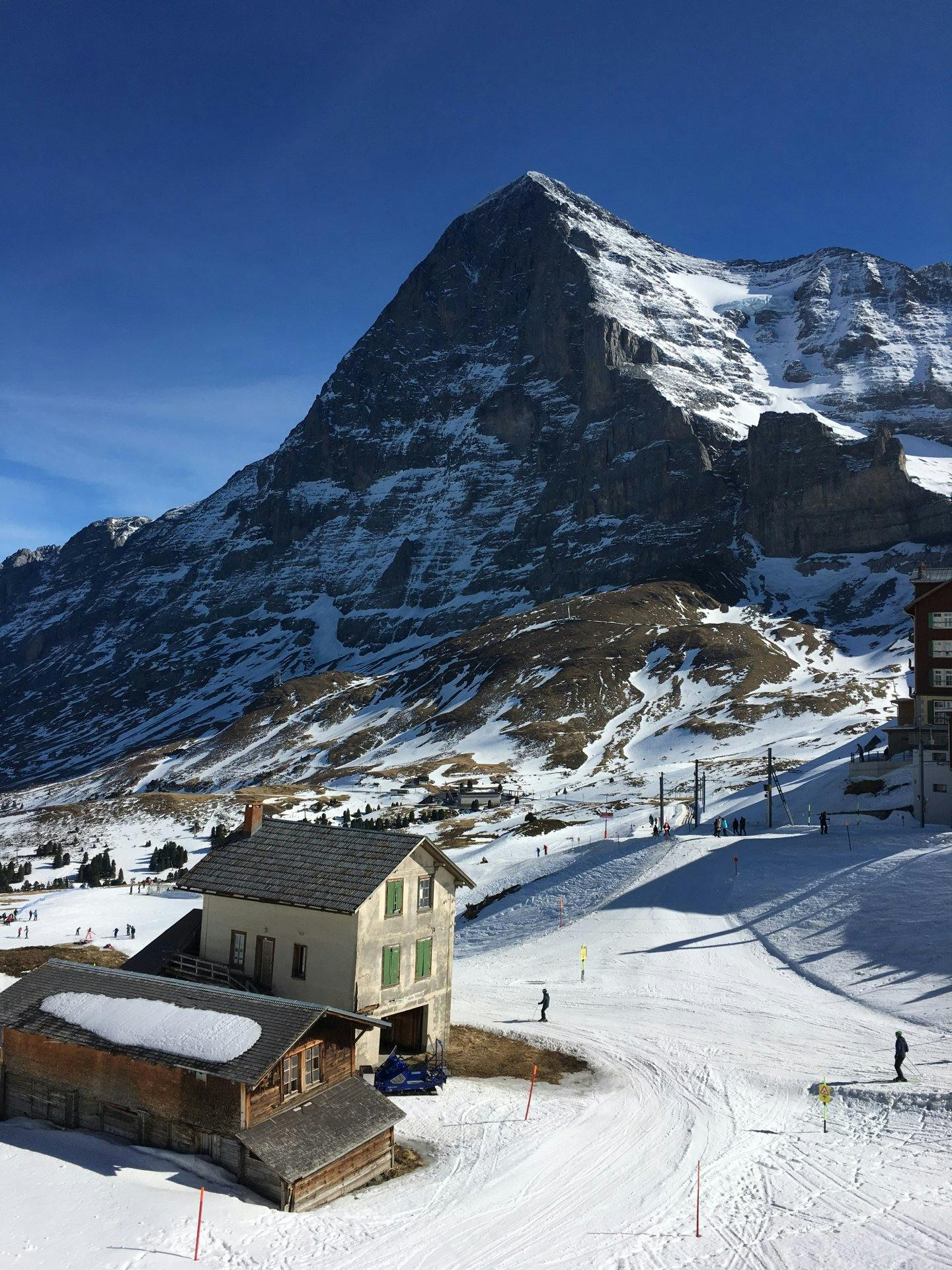 Faszinierend: Der Blick von der Kleinen Scheidegg auf die Eiger-Nordwand.