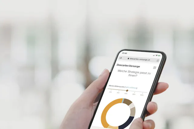 Testen Sie den Säule-3a-Rechner von Descartes Vorsorge: Finden Sie die passende Strategie, um Vorsorgelücken zu schliessen.