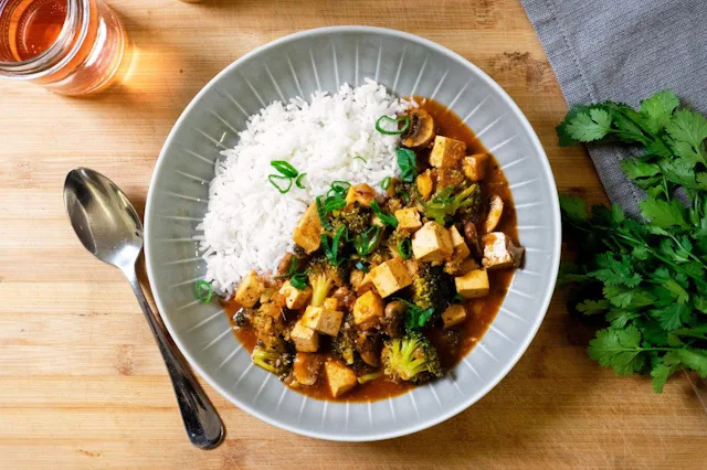 Mapo Tofu mit Jasminreis