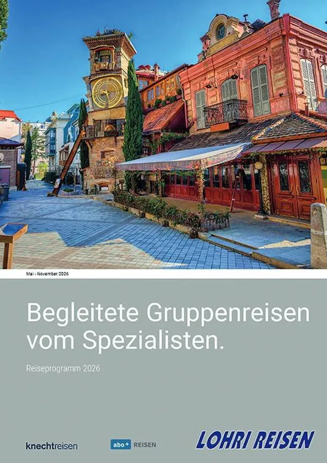 Geführte Gruppenreisen: weltweit
Entdecken Sie mit uns die Welt
mit Gleichgesinnten.
www.lohri.ch