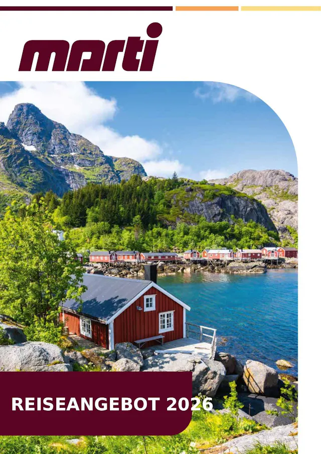 Europa: Rundreisen, E-Bike-Reisen, Wanderreisen, Flusskreuzfahrten, Strandferien, Kreuzfahrten, Flug- und Carreisen
www.marti.ch