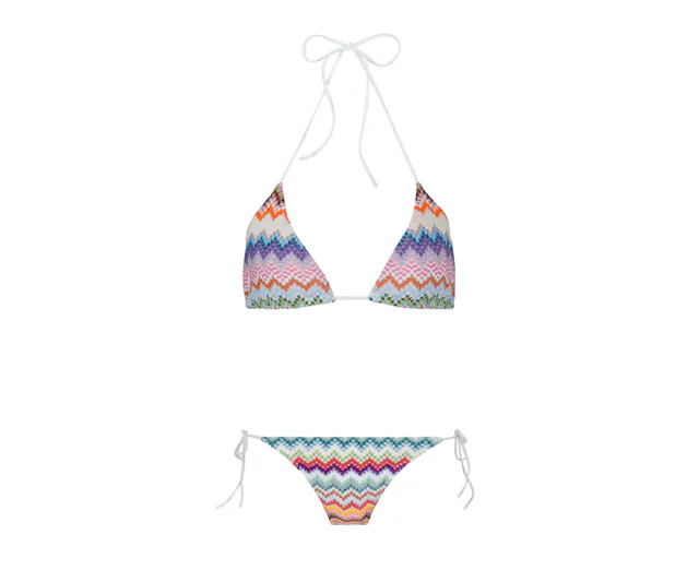 Bikini weiss/klein gemustert von