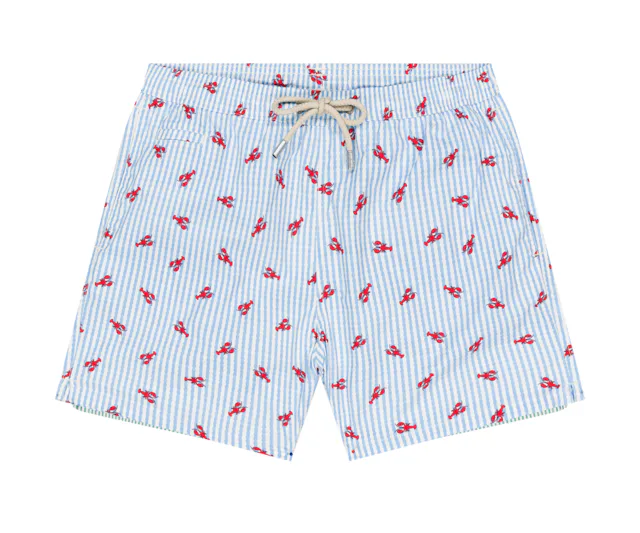 Short de bain bleu clair de