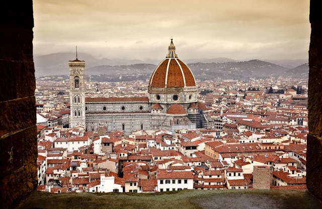 Florenz gehört zum UNESCO-Weltkulturerbe: Blick auf die Innenstadt.