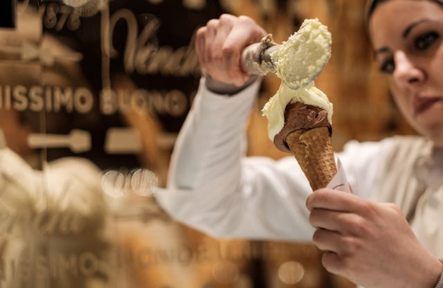 In Florenz blüht die Gastronomie mit Spezialitäten für Feinschmecker wie auch typischeren italienischen Gaumenfreuden: Gelateria.