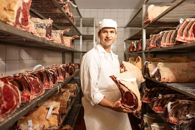 Gibt dem Fleisch viel Zeit: Metzger Remo Mark mit dem preisgekrönten Rohschinken aus der Region.