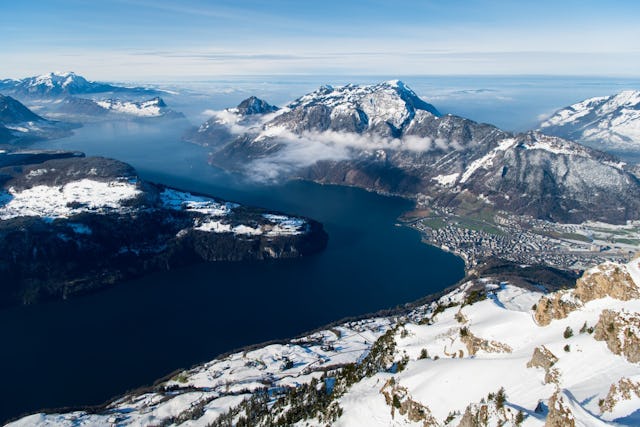 Der Tell-Pass ist quasi das «Mini-GA» für die Zentralschweiz: Blick auf den Vierwaldstättersee.