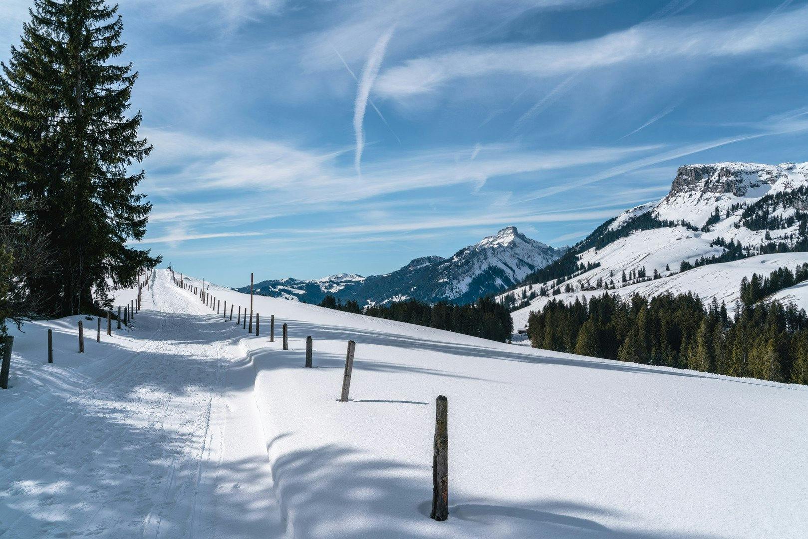 Ein echtes Paradies: Winterwanderweg zwischen Salwideli und Flühli.
