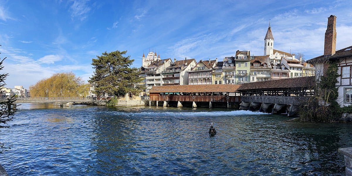 Flanieren und geniessen im winterlichen Thun.