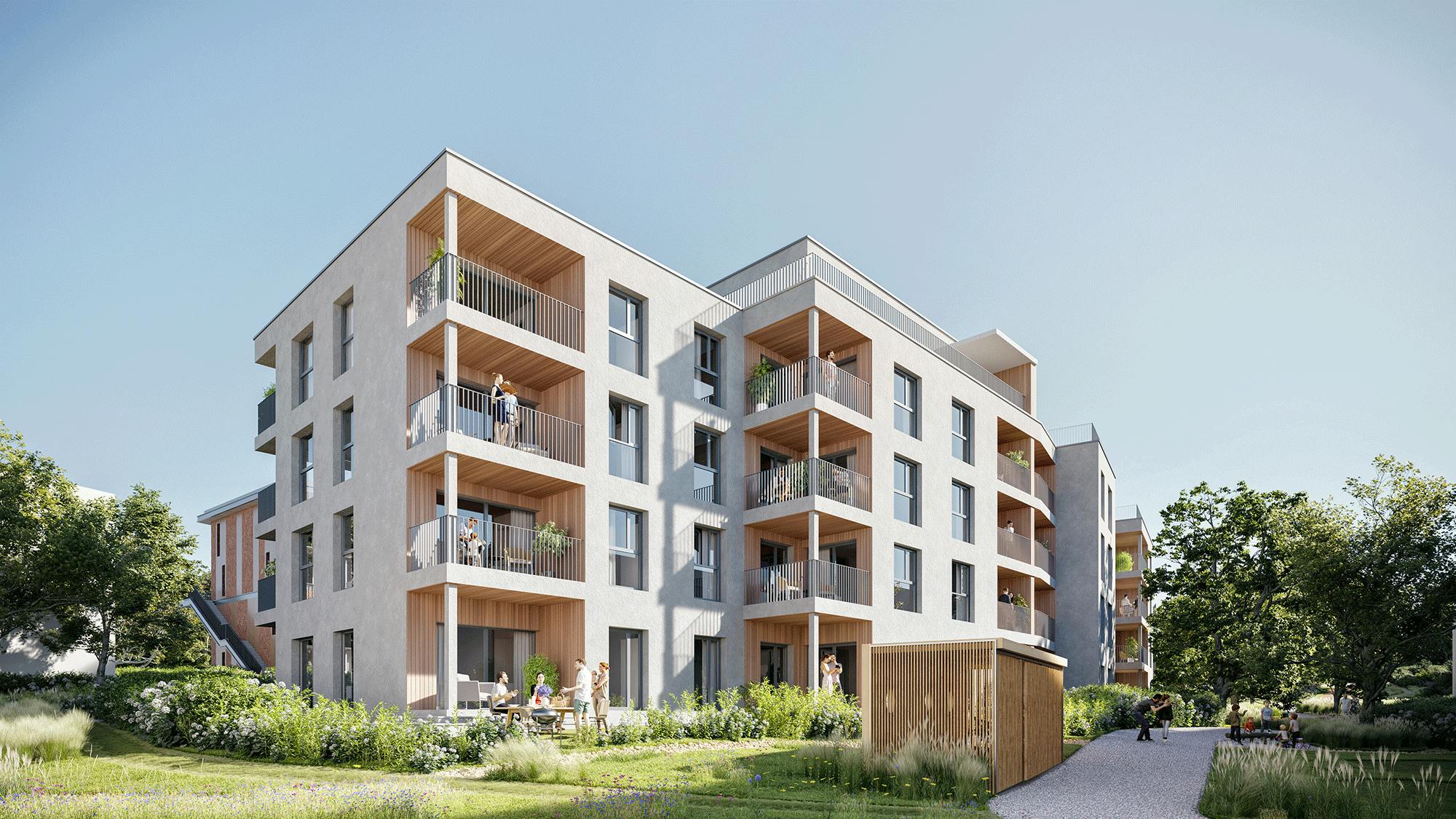 Le projet Arbora s'élève non loin du Bois Genoud, à Crissier.