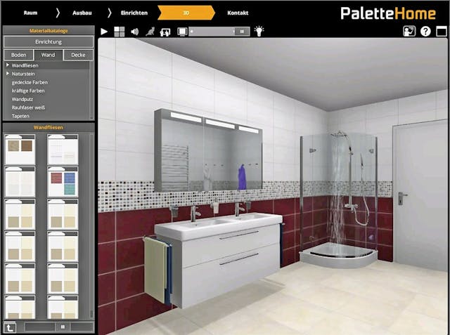 «Palette Home» bietet eine virtuelle 360-Grad-Ansicht der einzelnen Räume