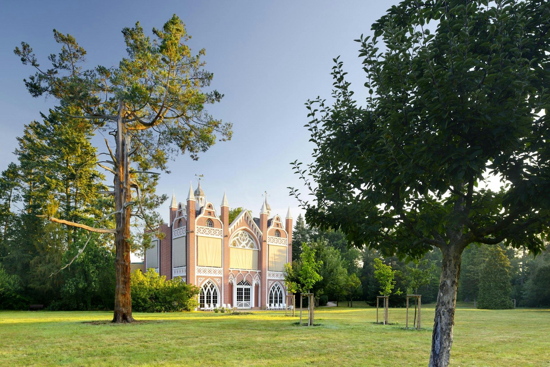 Gotisches Haus im Gartenreich Dessau-Wörlitz.