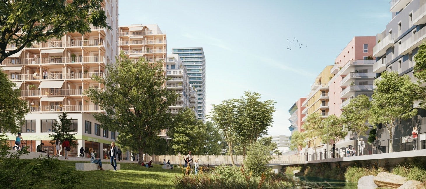 Comme ici à la Praille, la part belle sera faite à la nature et aux espaces de détente.