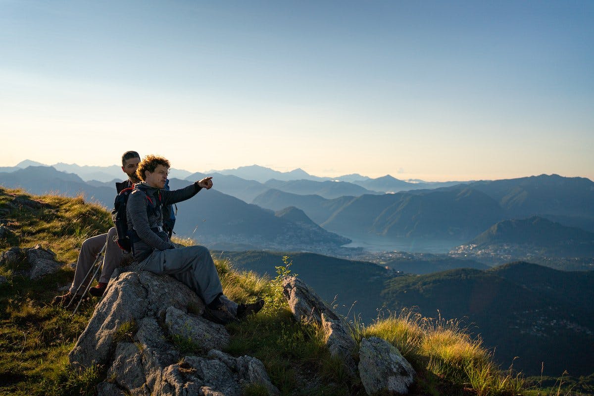 Die Berge der Region Lugano bieten eine besonders schöne Aussicht.