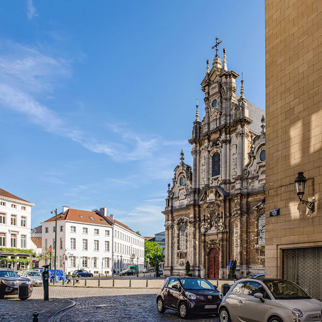 Verborgenes Juwel: Die Fassade der Église du Béguinage gilt als eine der schönsten im ganzen Land.