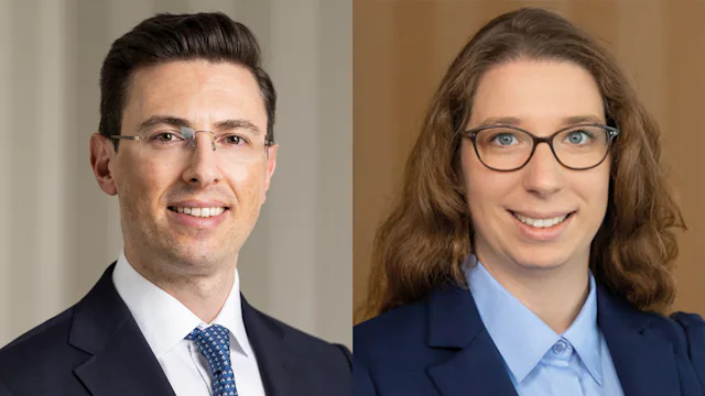 Daniel Lurch und Joëlle Amram (von links), J. Safra Sarasin Sustainable Asset Management