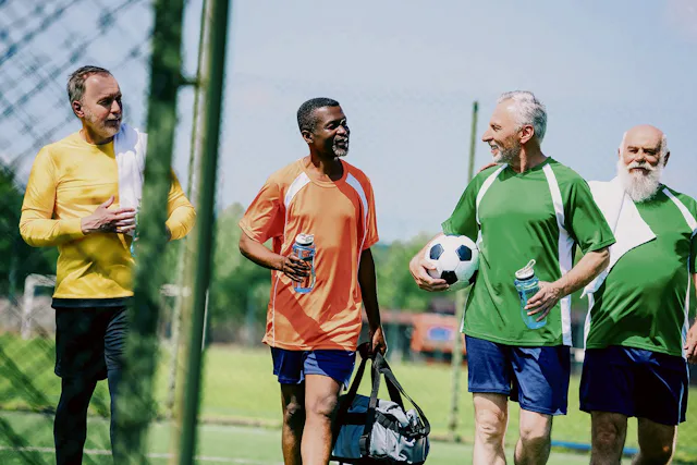 Fussball bietet ein ganzheitliches Training und – wird es kontaktlos gespielt – sinkt auch die Verletzungsgefahr. Der Ballsport fördert das Herz-Kreislauf-System, die Muskelkraft und das Gleichgewicht.
