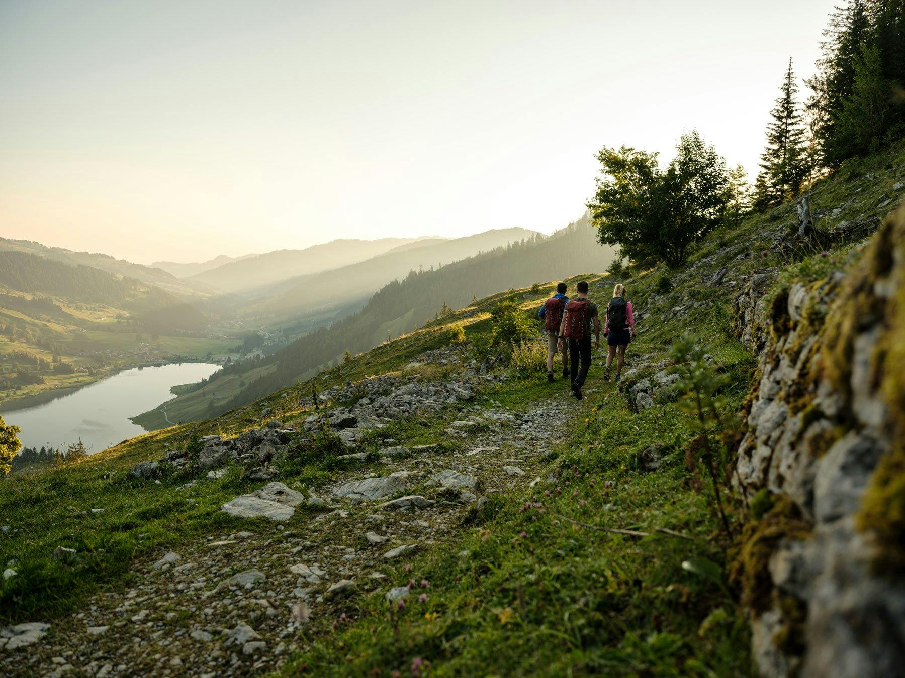 Wandern in Schwarzsee.